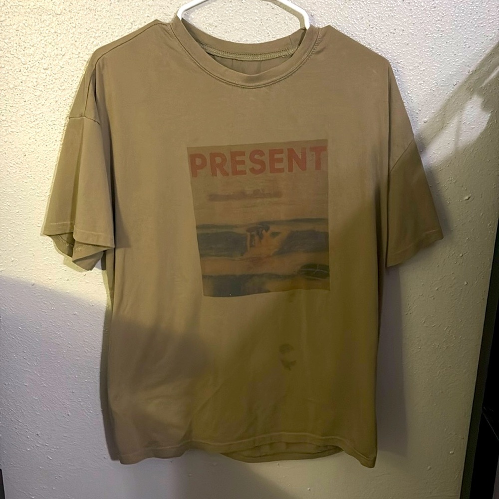 Tan graphic tee